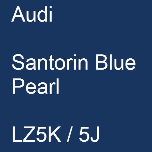 Audi, Santorin Blue Pearl, LZ5K / 5J.